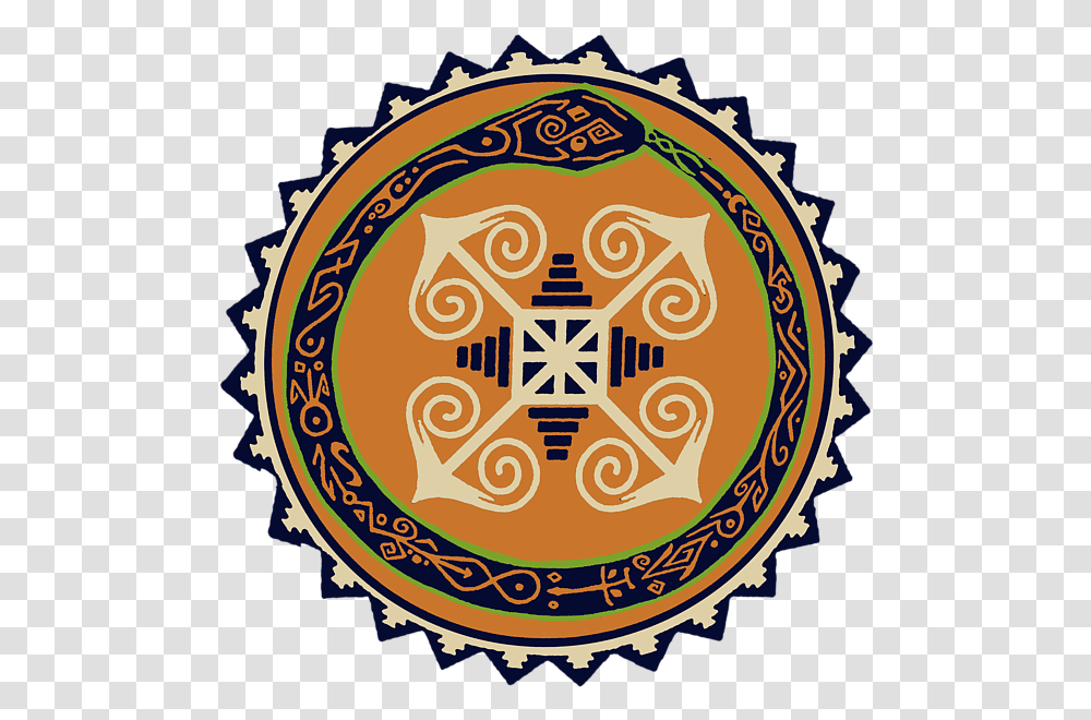 Ouroboros With Devine Fire Wheel T Shirt Mandala, Logo, Symbol, Trademark, Badge Transparent Png