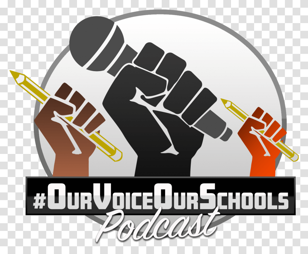 Ourvoiceourschools Facebook Live Podcast - Episode 3 Silhouette Fight The Power, Hand, Fist Transparent Png