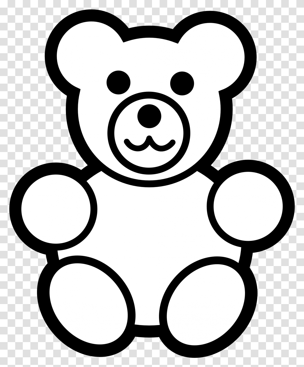 Out Line Of A Bear To Colour, Stencil, Toy, Snowman, Winter Transparent Png