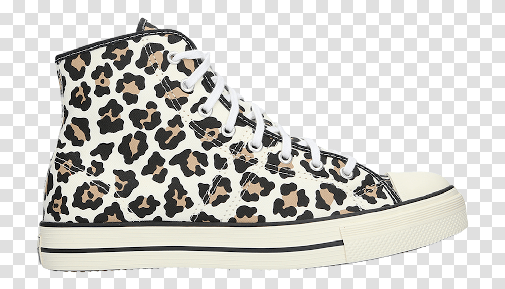 Out Now Converse Lucky Star High Top Leopard Print, Shoe, Footwear, Clothing, Apparel Transparent Png