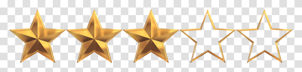 Out Of 5 Stars, Star Symbol, Gold Transparent Png