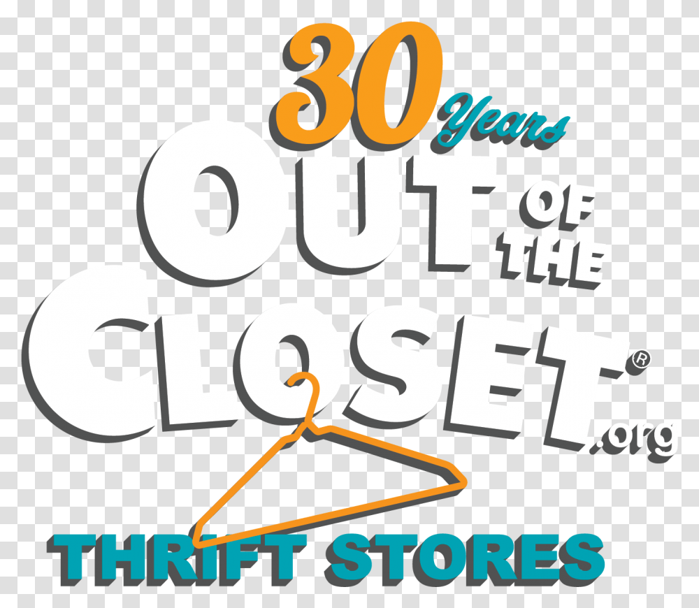 Out Of The Closet Thrift Stores Dot, Text, Number, Symbol, Alphabet Transparent Png