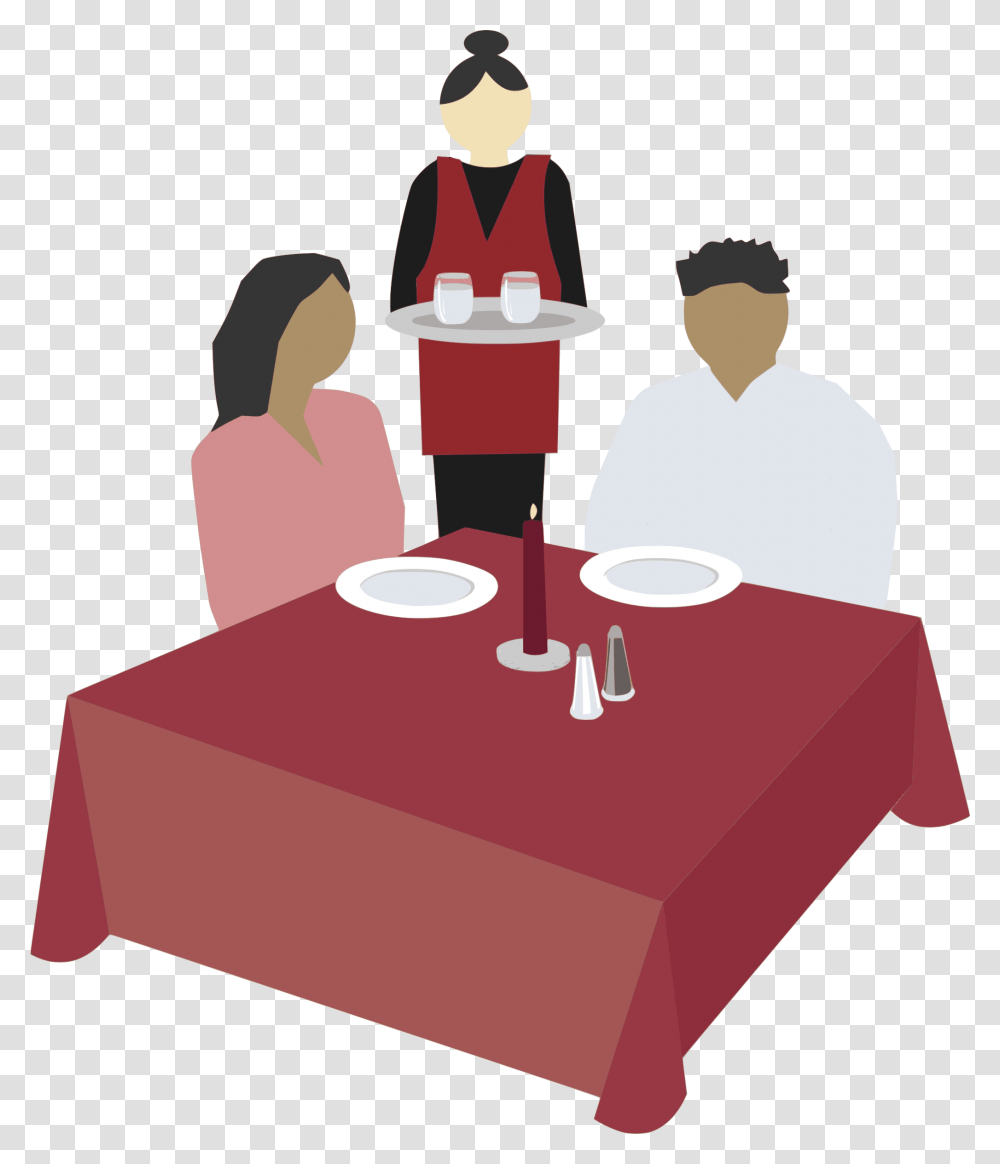 Out To Eat Icons, Person, Human, Tabletop, Furniture Transparent Png