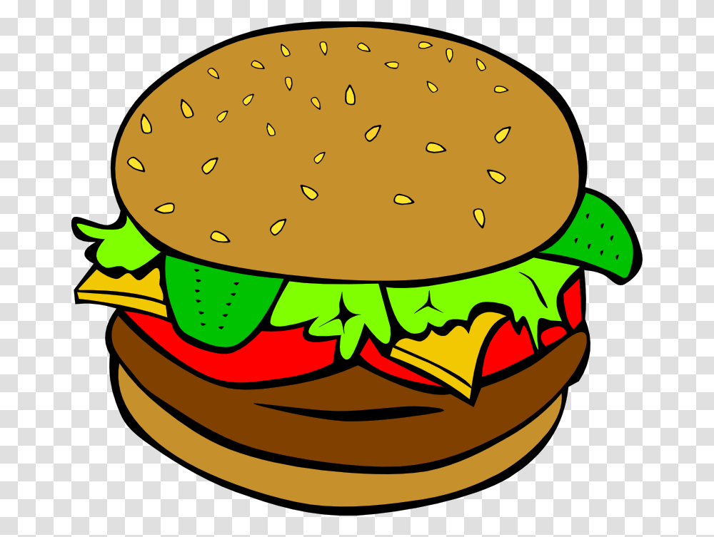 Out To Lunch Clipart, Burger, Food Transparent Png