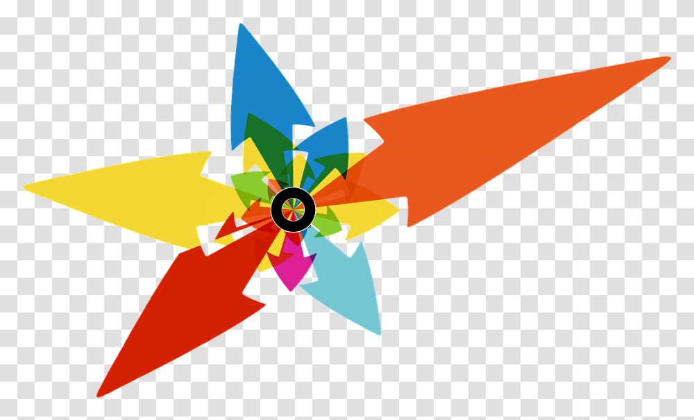 Outbound Arrows, Star Symbol, Airplane, Aircraft, Vehicle Transparent Png