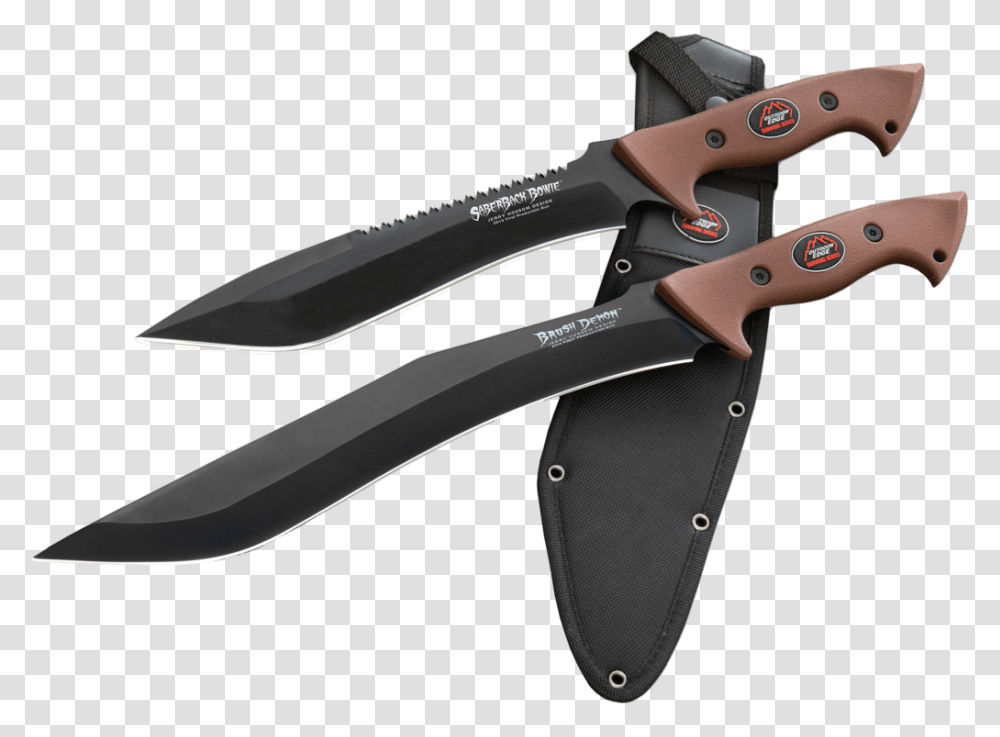 Outdoor Edge Saberback Bowie, Knife, Blade, Weapon, Weaponry Transparent Png