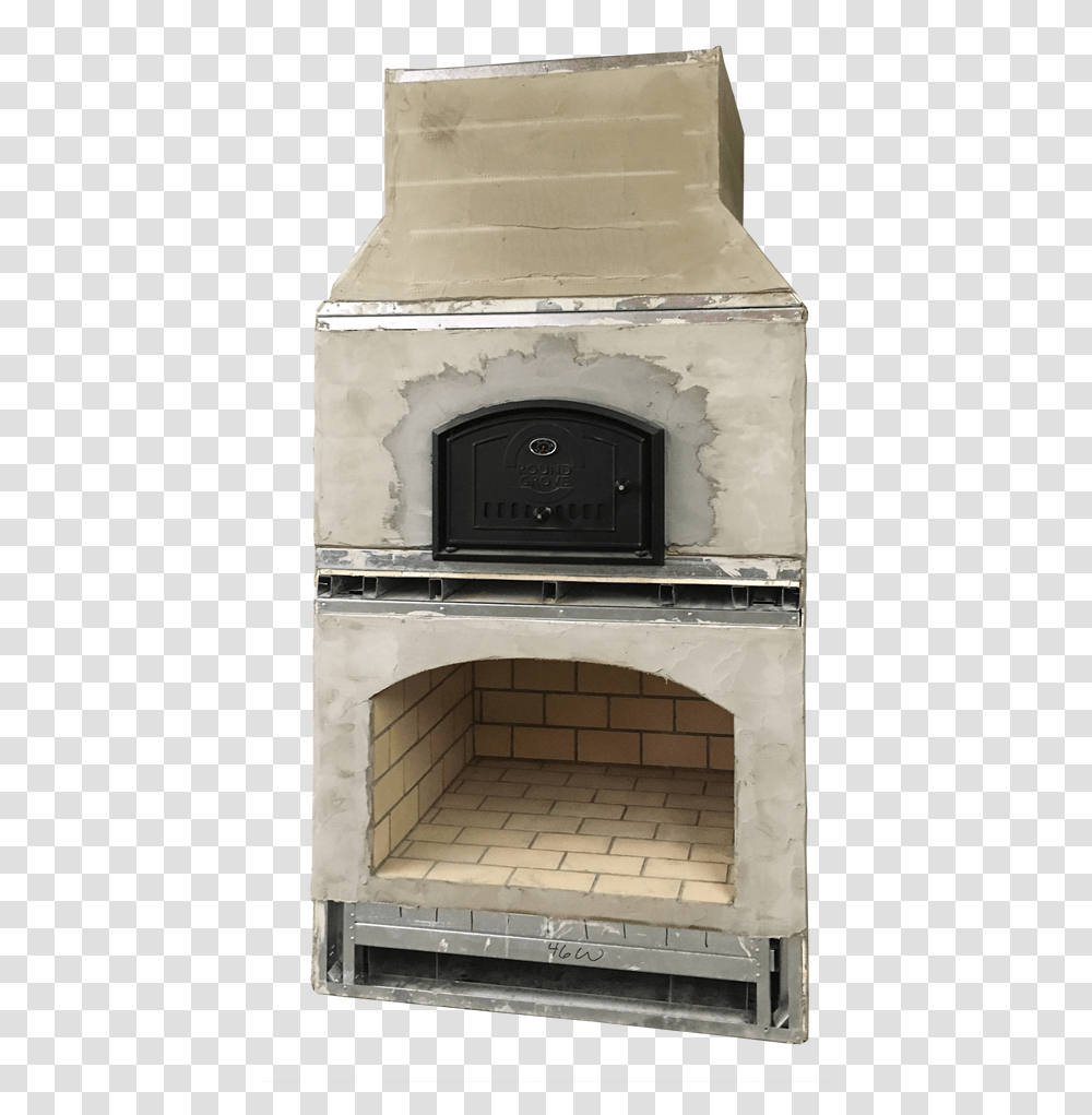 Outdoor Fireplace With Brick Oven And Chimney From Wood Burning Stove, Indoors, Hearth, Mailbox, Letterbox Transparent Png