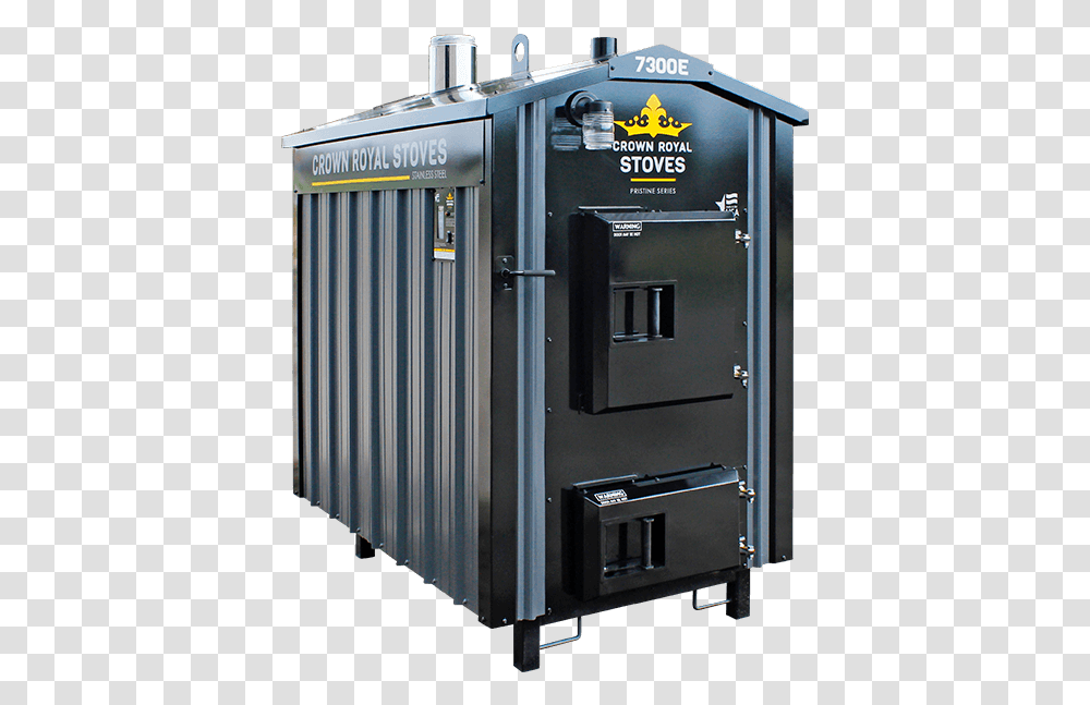 Outdoor Furnaces And Boilers Crown Royal Stoves Crown Royal Stoves Pristine, Machine, Gas Pump, Generator, Shipping Container Transparent Png