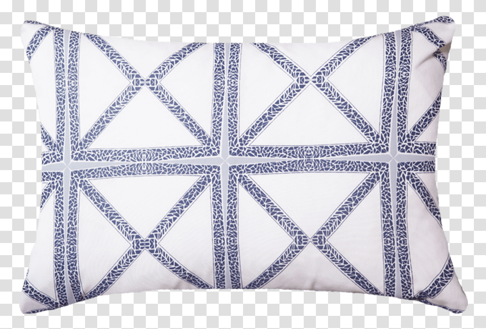 Outdoor Mosaic Navy Lumber Cushion 35 X 55 Cm Squares In Triangles, Pillow, Tile, Rug, Pattern Transparent Png