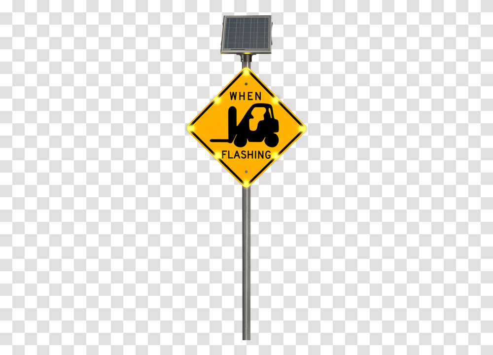 Outdoor Sign Notifying People Of Forklift Traffic Traffic Sign, Road Sign Transparent Png