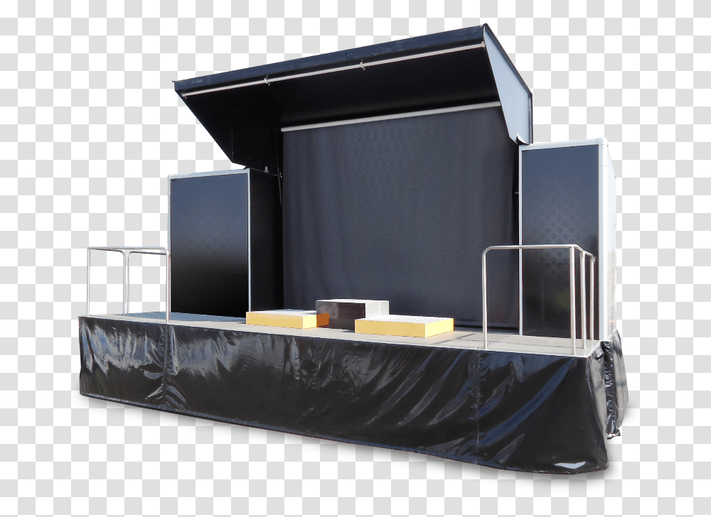 Outdoor Stage Architecture, Furniture, Tabletop, Kiosk, Bed Transparent Png