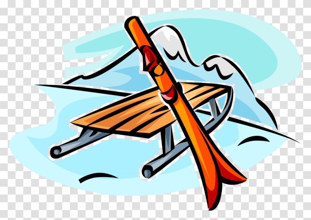 Outdoors Clipart Mountain Resort Sled Mountain Clipart, Oars, Paddle Transparent Png