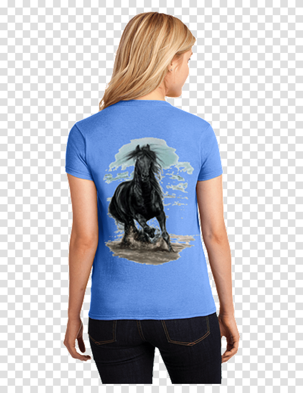 Outer Banks Corolla Wild Horse Running In Waves Obx T Shirt, Apparel, Person, Human Transparent Png