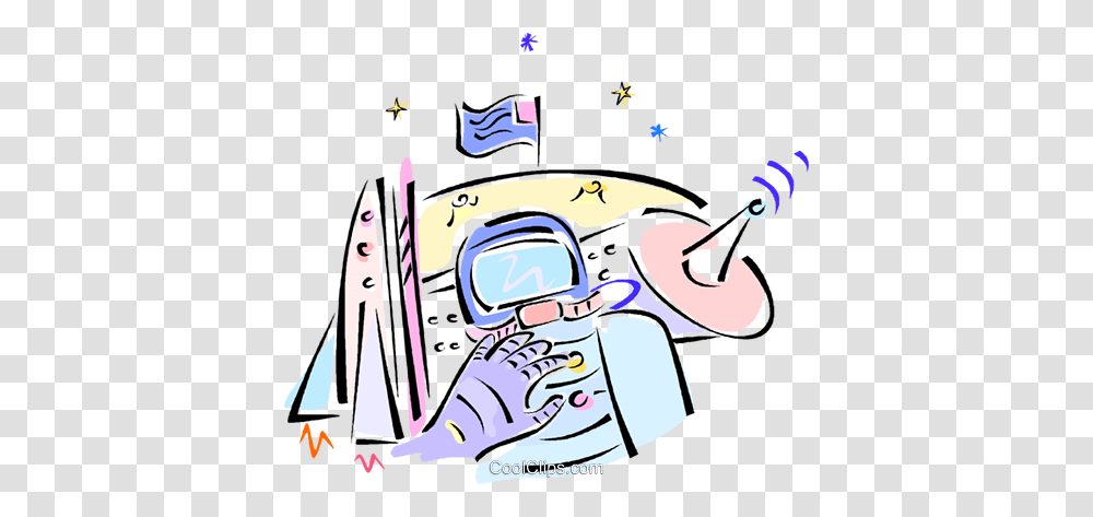 Outer Space Exploration Royalty Free Vector Clip Art Illustration, Outdoors, Airplane, Doodle, Drawing Transparent Png