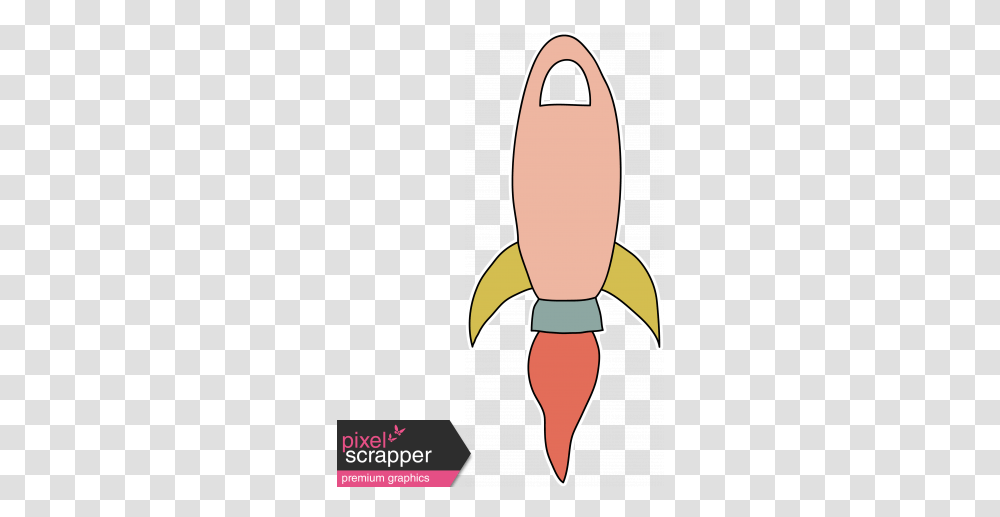 Outer Space Rocket Ship Pink Graphic By Marisa Lerin Vertical, Animal, Bird, Beak, Kiwi Bird Transparent Png