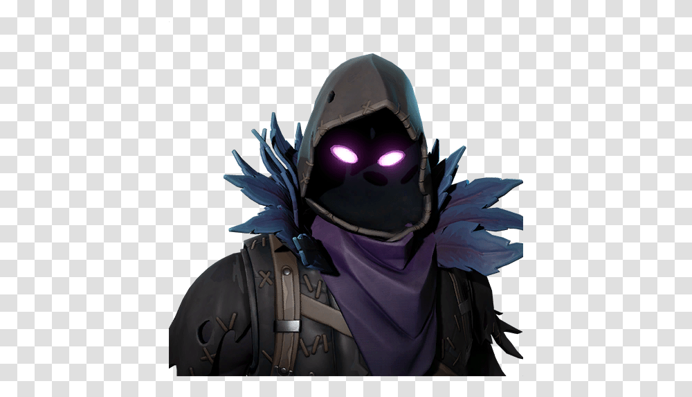 Outfit Raven Fortnite, Helmet, Clothing, Person, World Of Warcraft Transparent Png