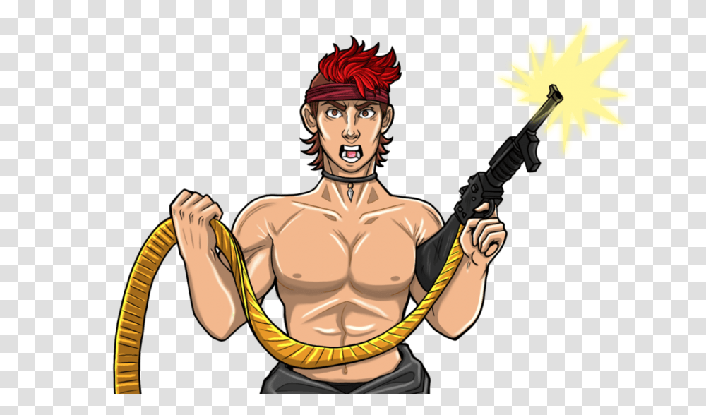 Outfoxed As Rambo, Person, Weapon, Guitar, Face Transparent Png