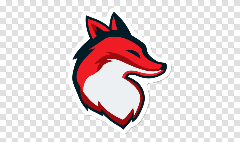 Outfoxedgaming Fox, Label, Sticker Transparent Png