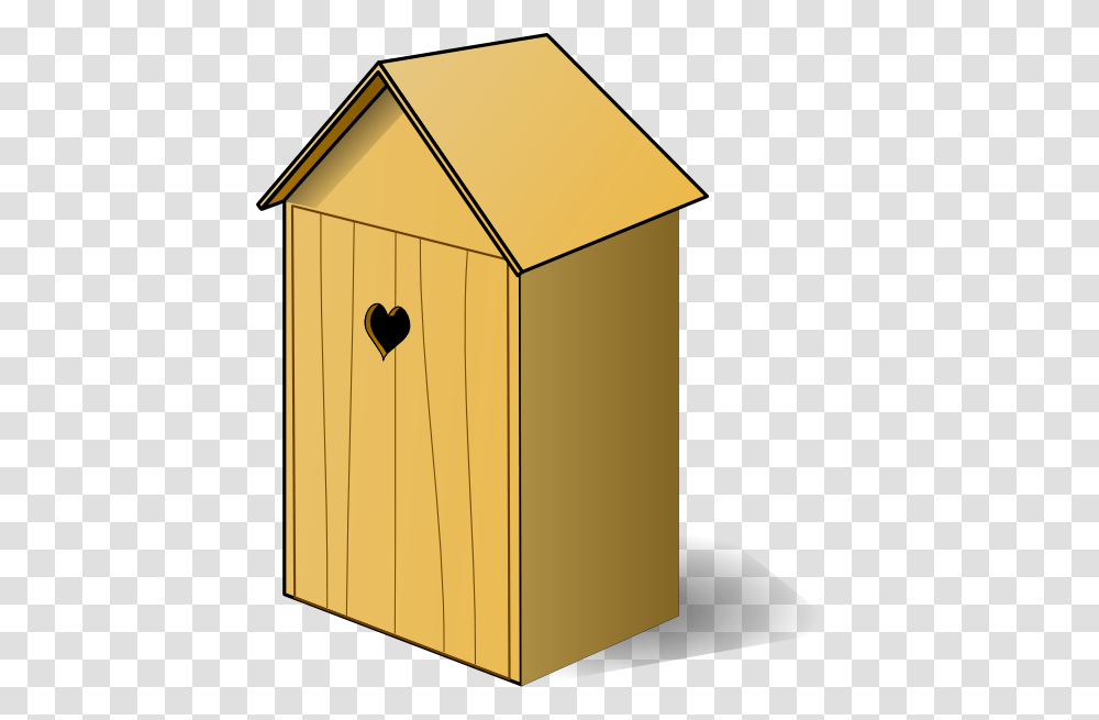 Outhouse With Heart On Door Clip Art, Mailbox, Letterbox, Outdoors, Cardboard Transparent Png