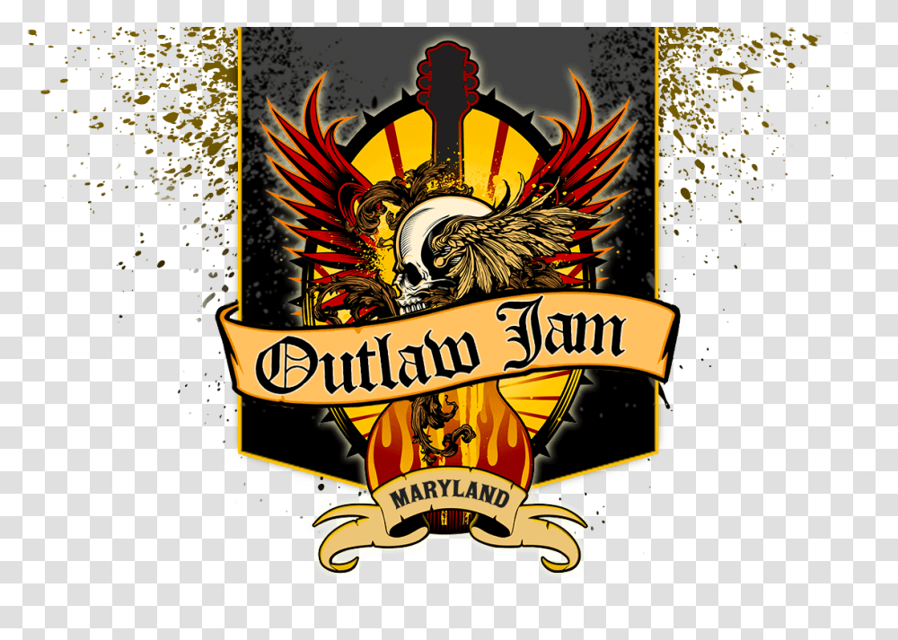 Outlaw Jam, Logo, Trademark, Emblem Transparent Png