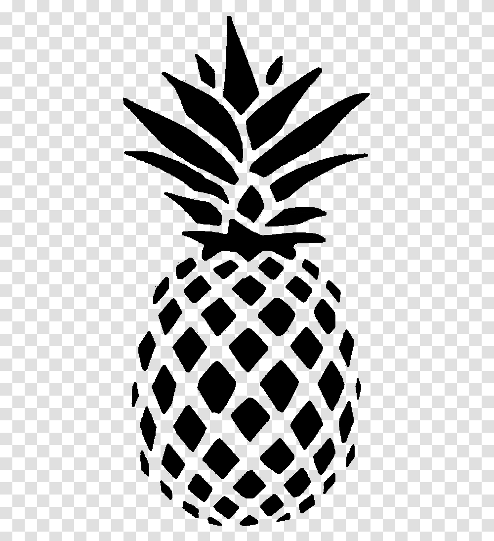 Outline Black And White Pineapple, Spider Web, Silhouette, Green Transparent Png