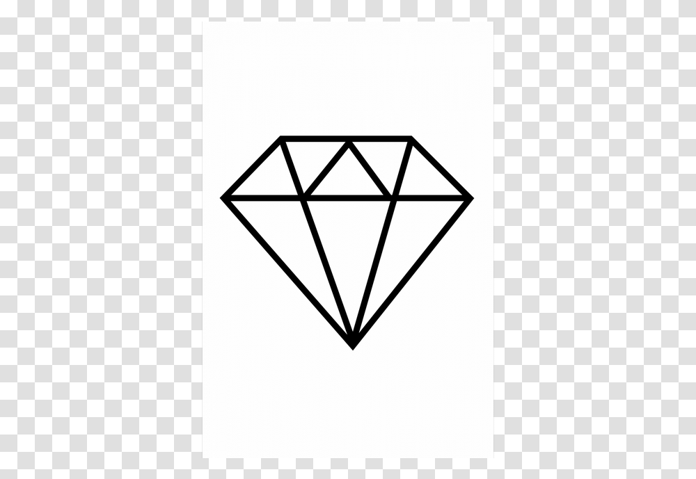 Outline Diamond Tattoo Stencil, Gemstone, Jewelry, Accessories, Accessory Transparent Png