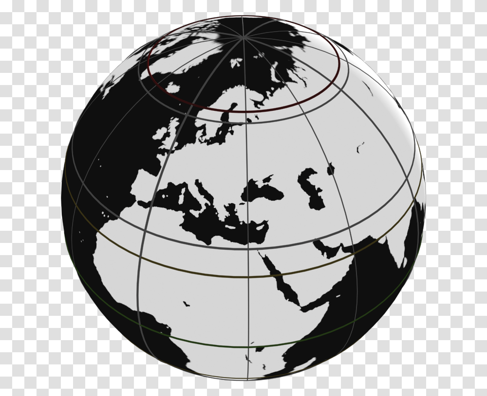 Outline Europe On Globe Map Download, Outer Space, Astronomy, Universe, Planet Transparent Png