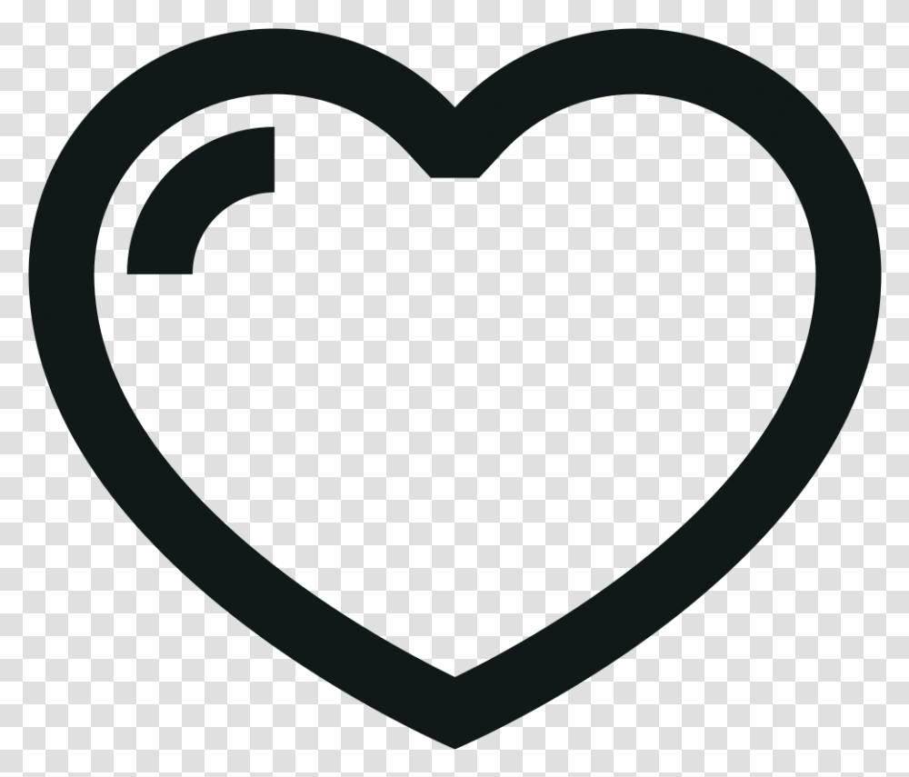 Outline Icon Love, Heart, Stencil Transparent Png