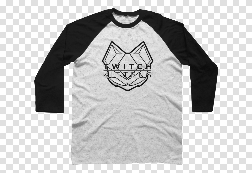 Outline Logo Baseball Tee By Twitchkittens Design Humans Batman, Sleeve, Clothing, Apparel, Long Sleeve Transparent Png
