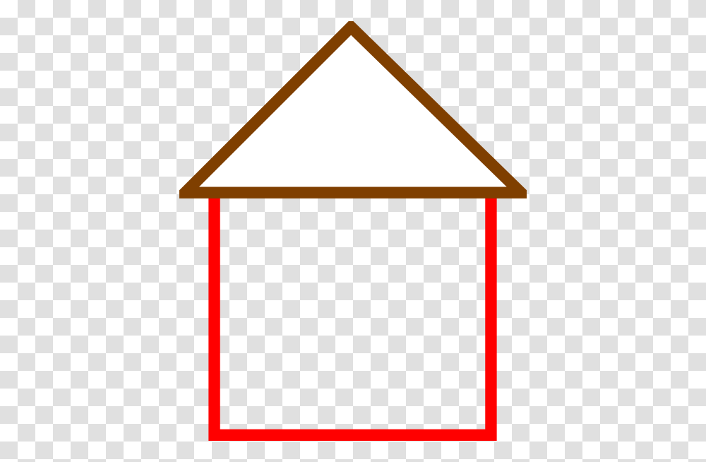 Outline Of A House, Triangle Transparent Png