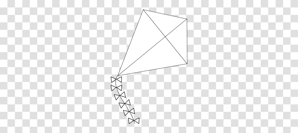 Outline Of A Kite, Triangle, Toy Transparent Png