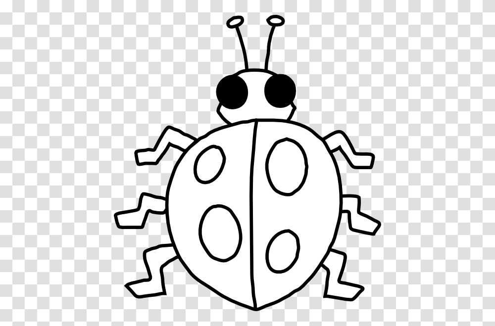 Outline Of A Ladybird, Stencil, Insect, Invertebrate, Animal Transparent Png
