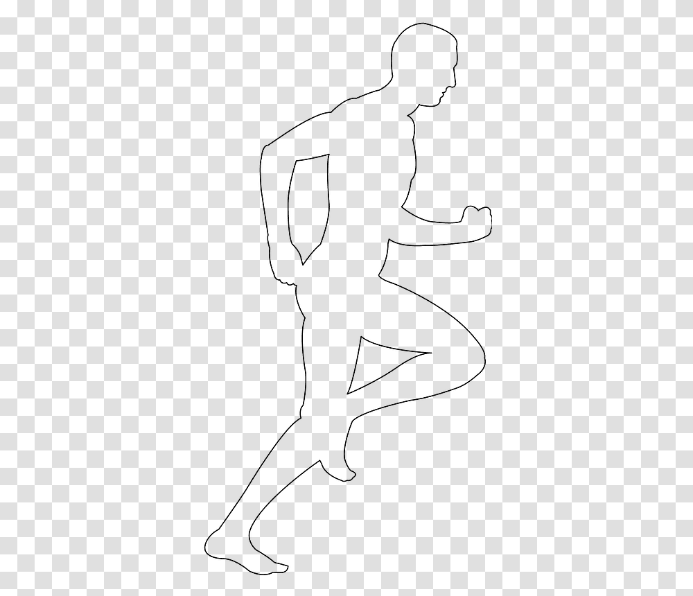 Outline Of A Man Running, Spider, Bow, Outdoors Transparent Png