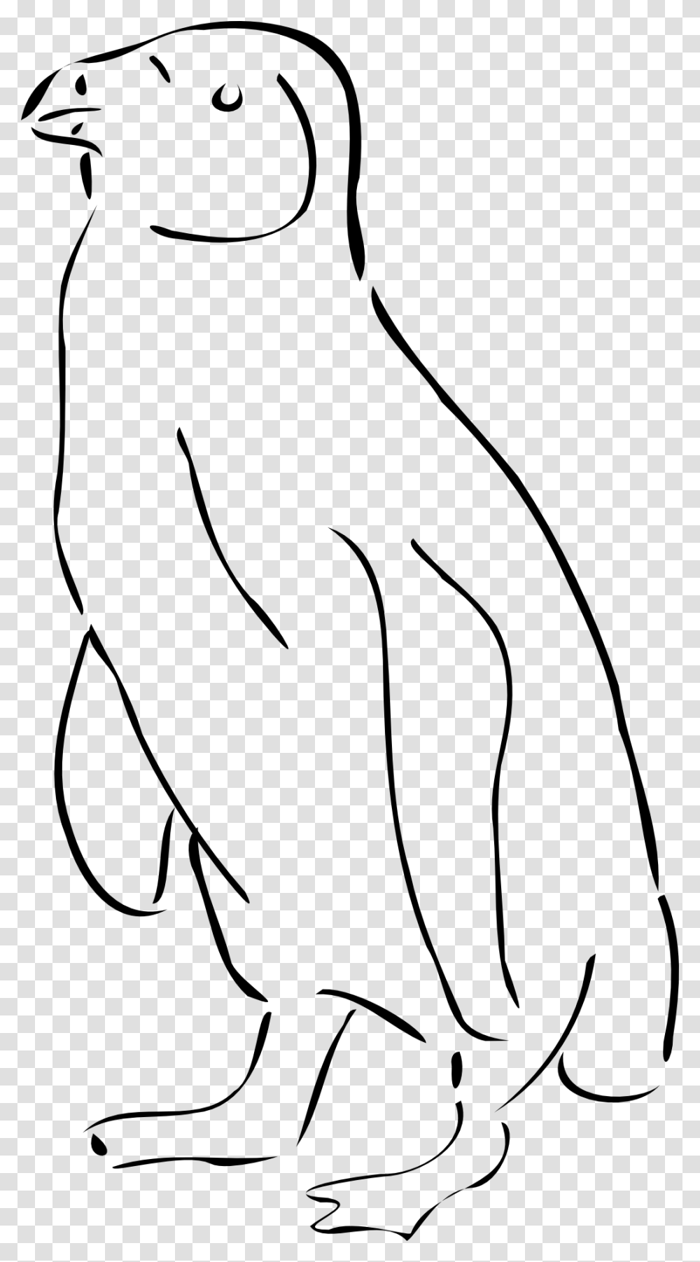 Outline Of A Penguin, Arm, Hand, Animal, Sleeve Transparent Png