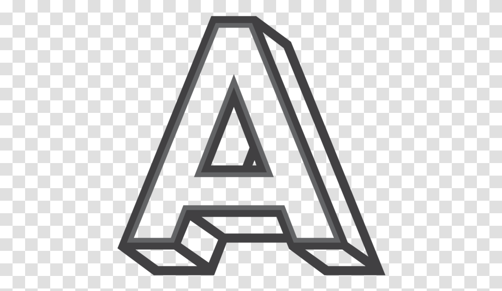 Outline Of Alphabets For Colouring, Triangle Transparent Png