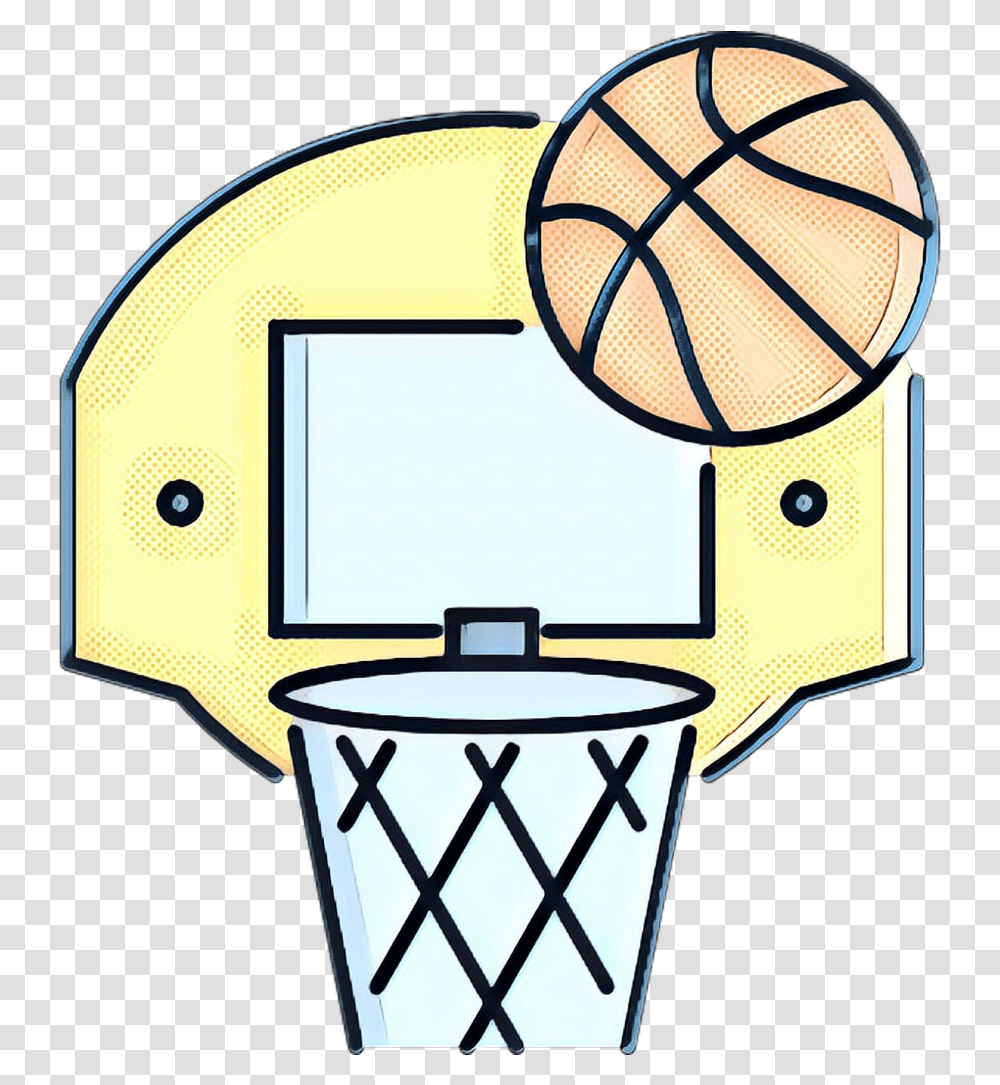 Outline Of Basketball Free Throw Sports Clip Art Black And White Basketball Outline, Bucket, Pollution, Tennis Racket Transparent Png