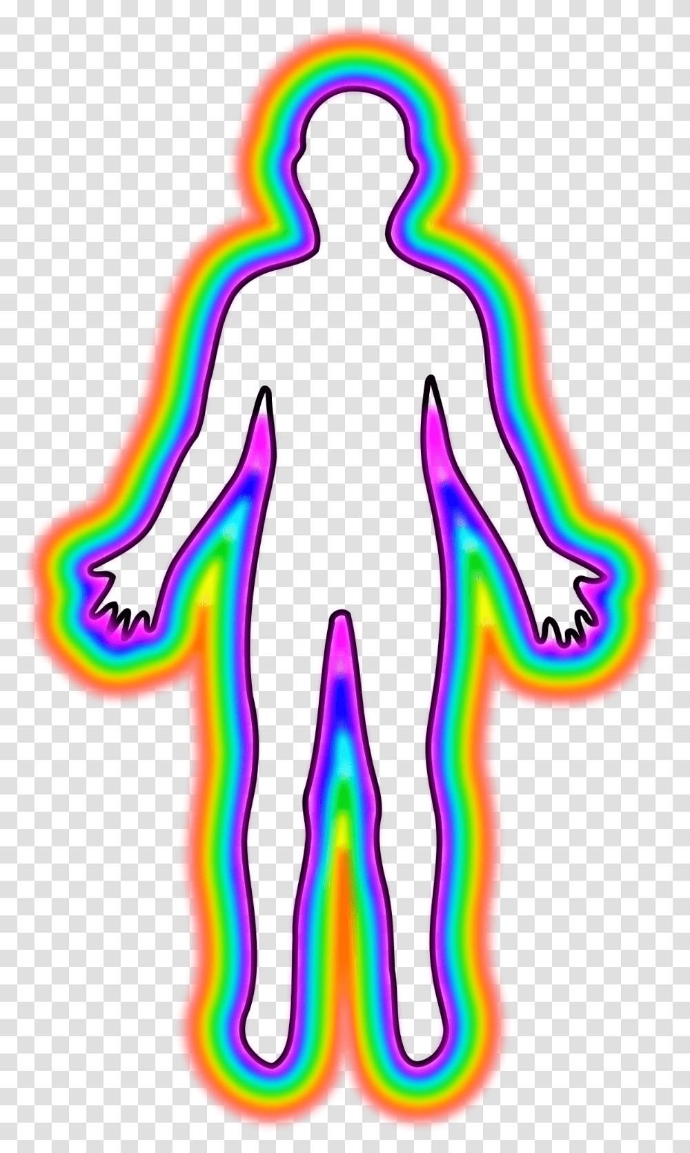 Outline Of Body, Light, Neon Transparent Png