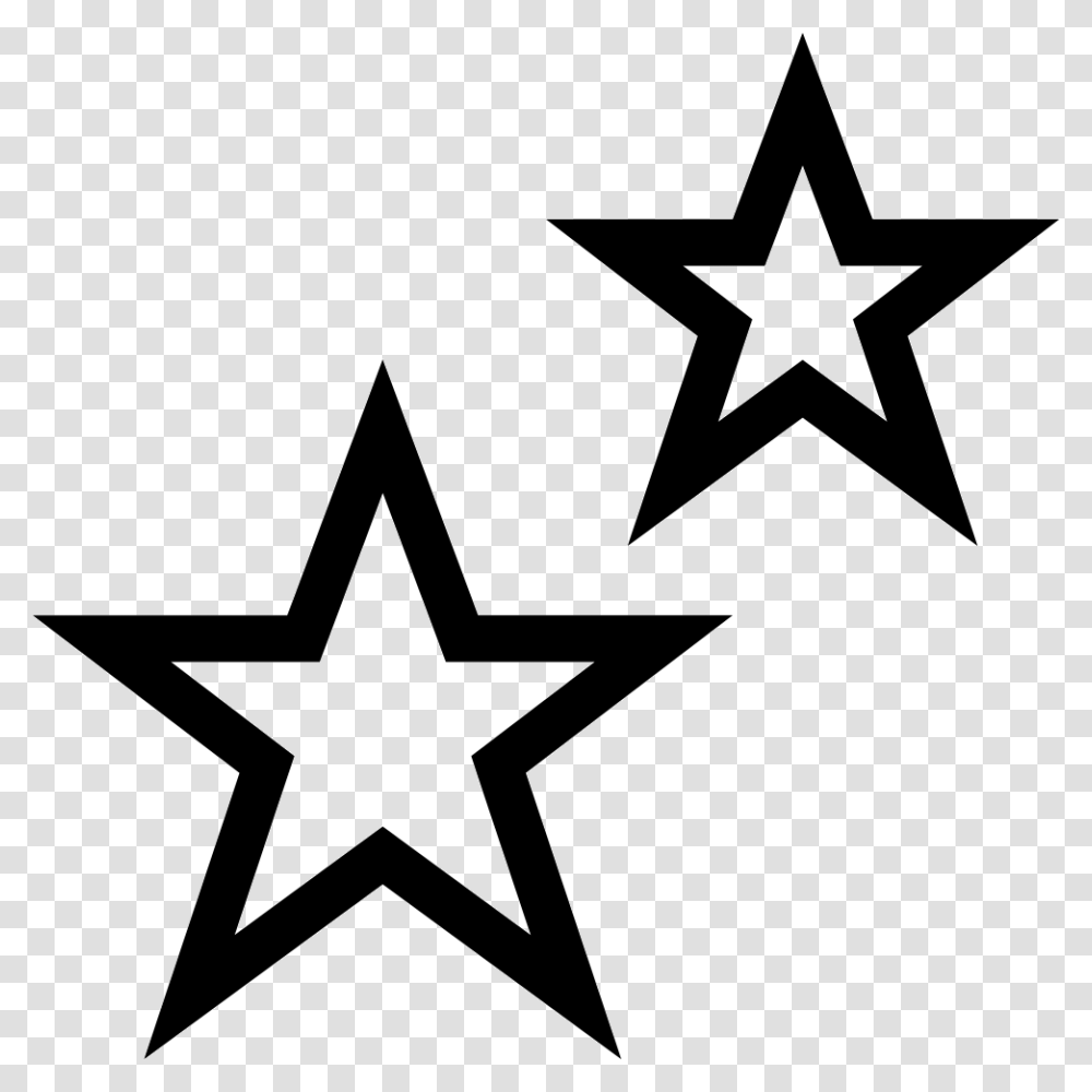 Outline Of Moon And Stars Clipart Download Star Icon, Cross, Star Symbol, Brick Transparent Png