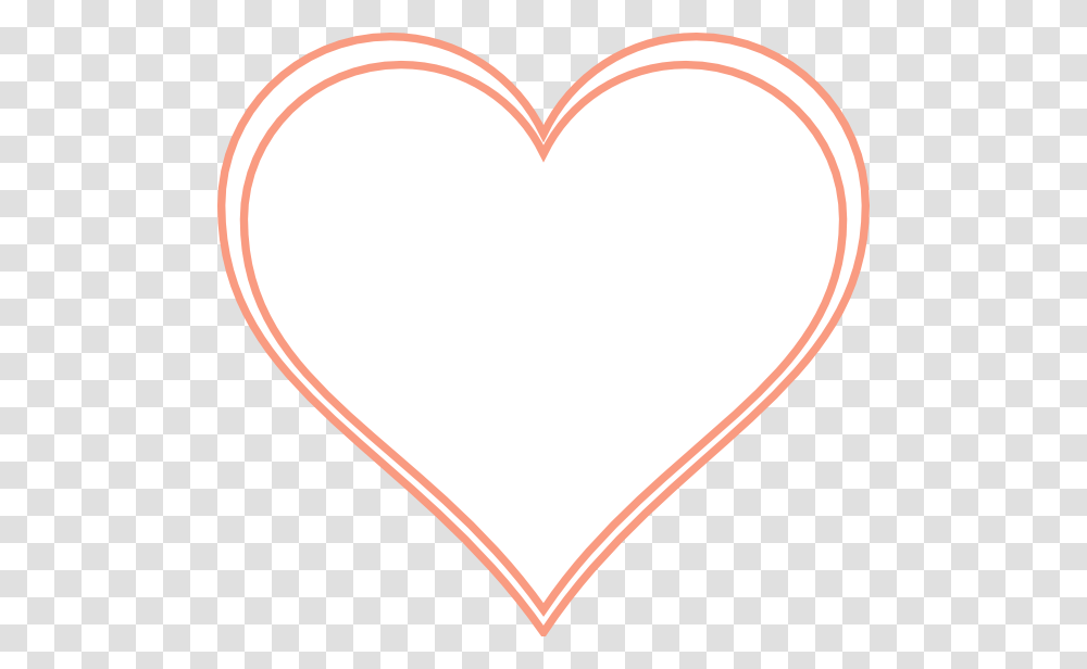 Outline Of Peaches, Heart Transparent Png