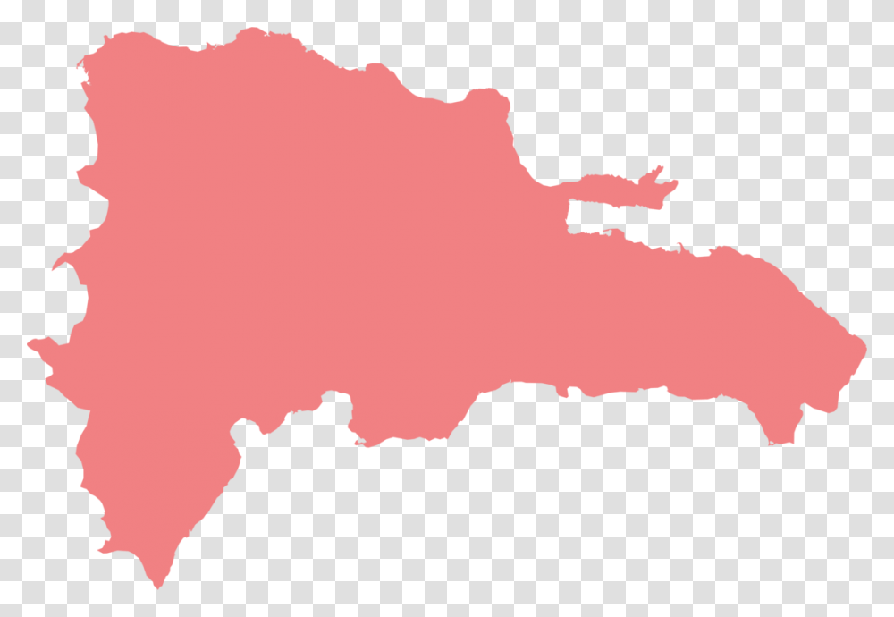 Outline Of The Dominican Republic Map, Plot, Diagram, Stain, Atlas Transparent Png