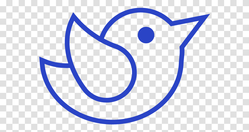 Outline Of Twitter Logo, Label, Heart Transparent Png