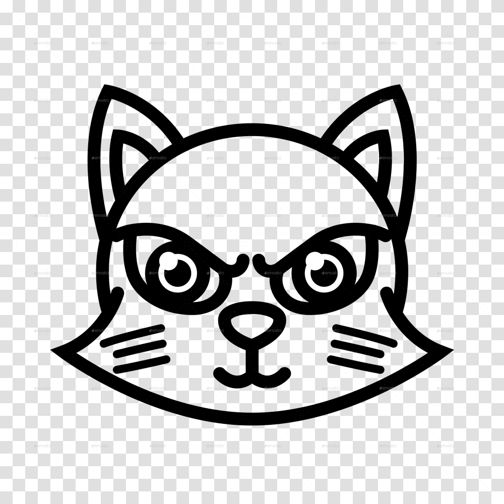 Outline Pngcat Funny Icon, Nature, Outdoors, Astronomy, Outer Space Transparent Png