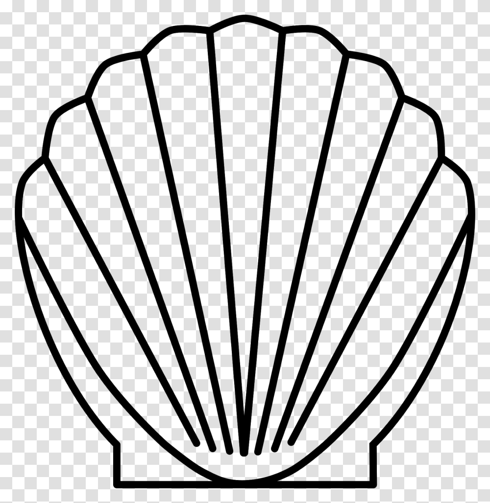 Outline Seashell Clip Art, Gray, World Of Warcraft Transparent Png