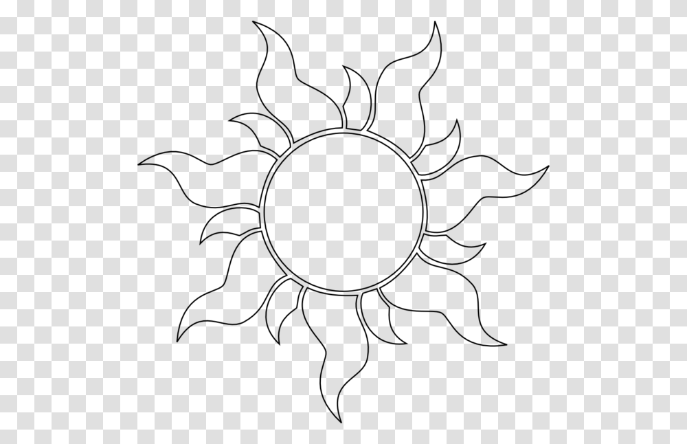 Outline Tangled Sun, Gray, World Of Warcraft Transparent Png