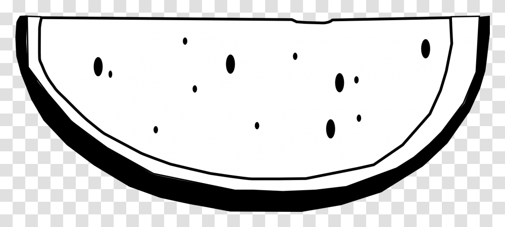 Outline Watermelon Clipart Black And White Black And White Watermelon, Bowl, Wasp, Stencil, Food Transparent Png