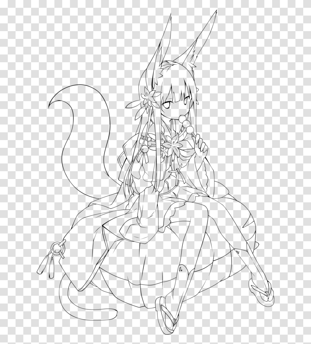 Outlines At Getdrawings Com Anime Girl Outline, Gray, World Of Warcraft Transparent Png