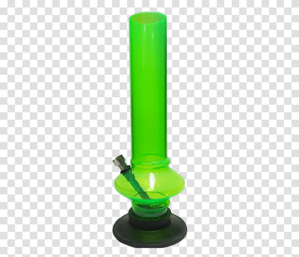 Outontrip Green Crushed Inch Acrylic Bong, Bottle, Cylinder, Water Bottle, Beverage Transparent Png