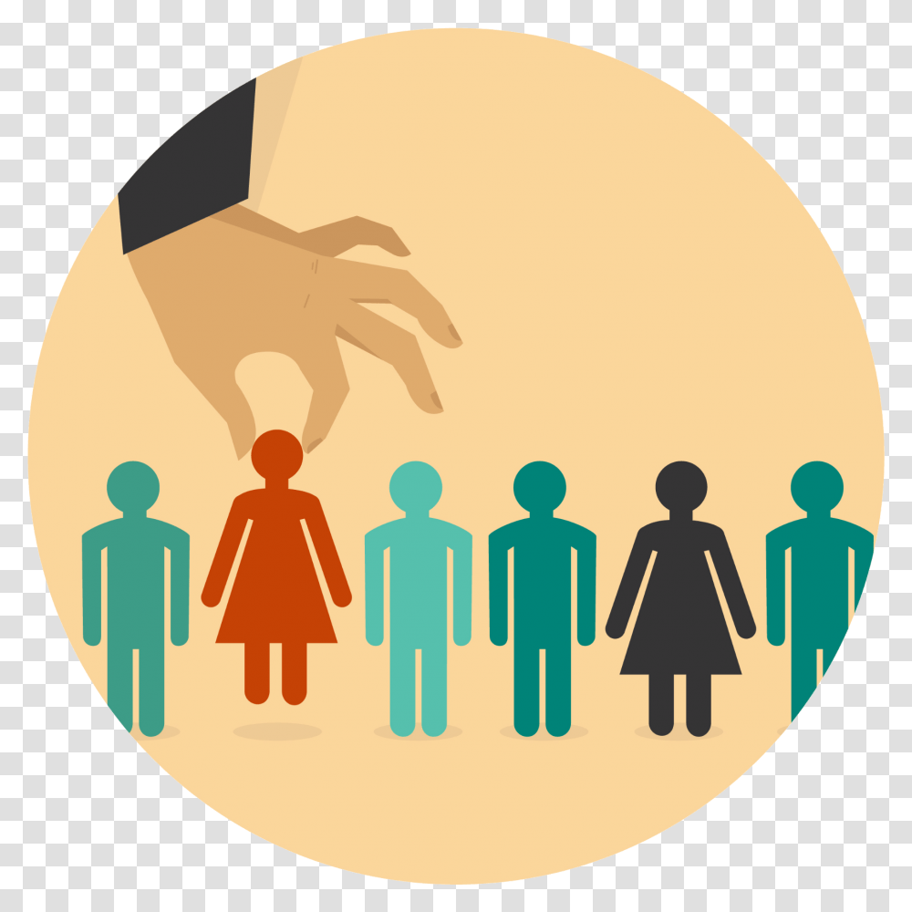 Outplacement, Person, Hand, Crowd, Word Transparent Png