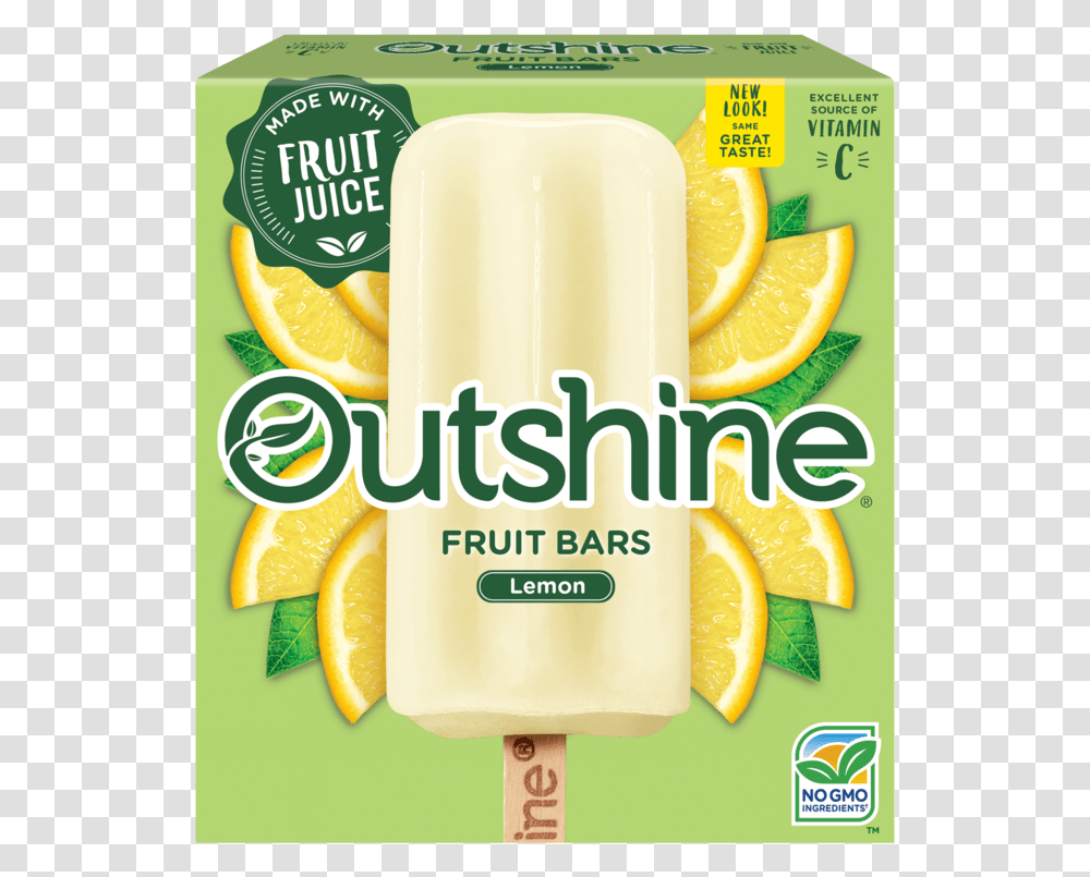 Outshine Fruit Bars Creamy Coconut, Ice Pop, Orange, Citrus Fruit, Plant Transparent Png