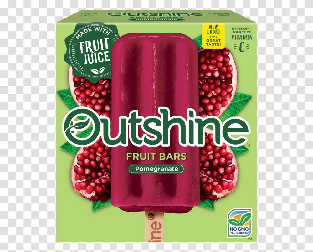 Outshine Pomegranate Popsicles, Ice Pop, Food, Fruit, Produce Transparent Png